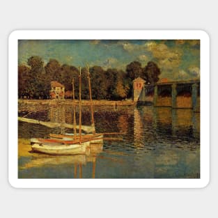 Monet Claude The Railway Bridge Sticker